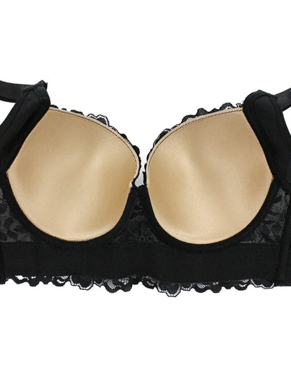 Lace Bra, Comfy & Breathable Bra, Steel Rim Bra Converge Anti sagging Sports，Sexy Women's Lingerie & Underwear