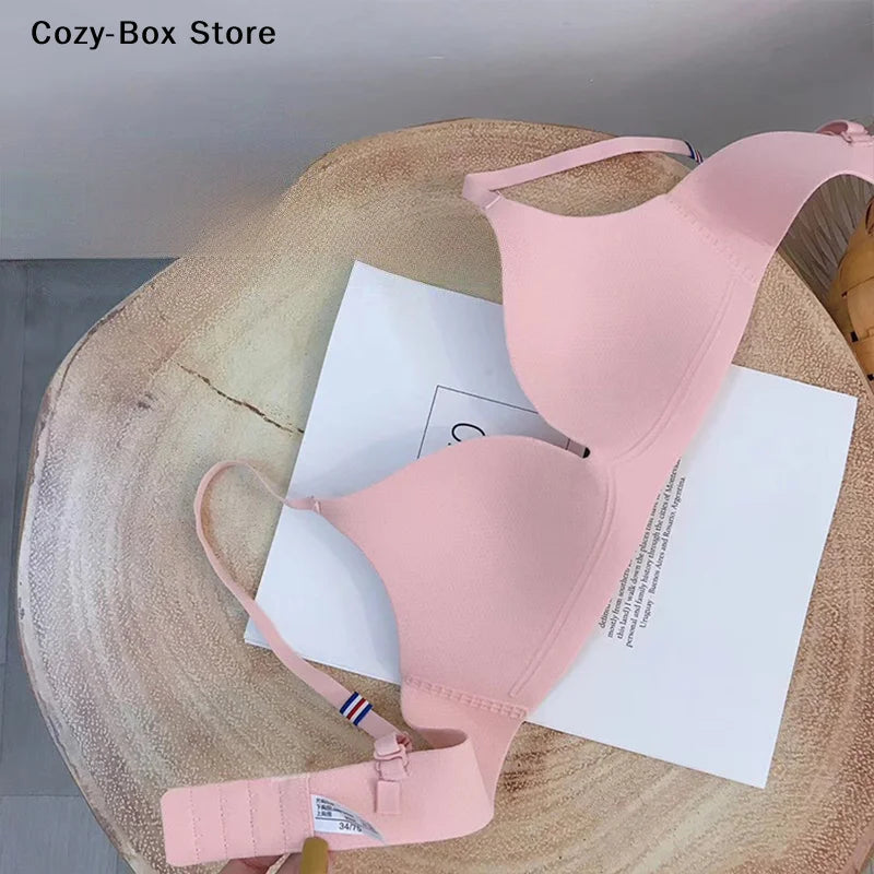 [ZY]Seamless Bras For Women Small Chest 3/4 Cup Non-Wire Bra Push Up Bra Female Support Underwear Lingerie Intimates[ZY]