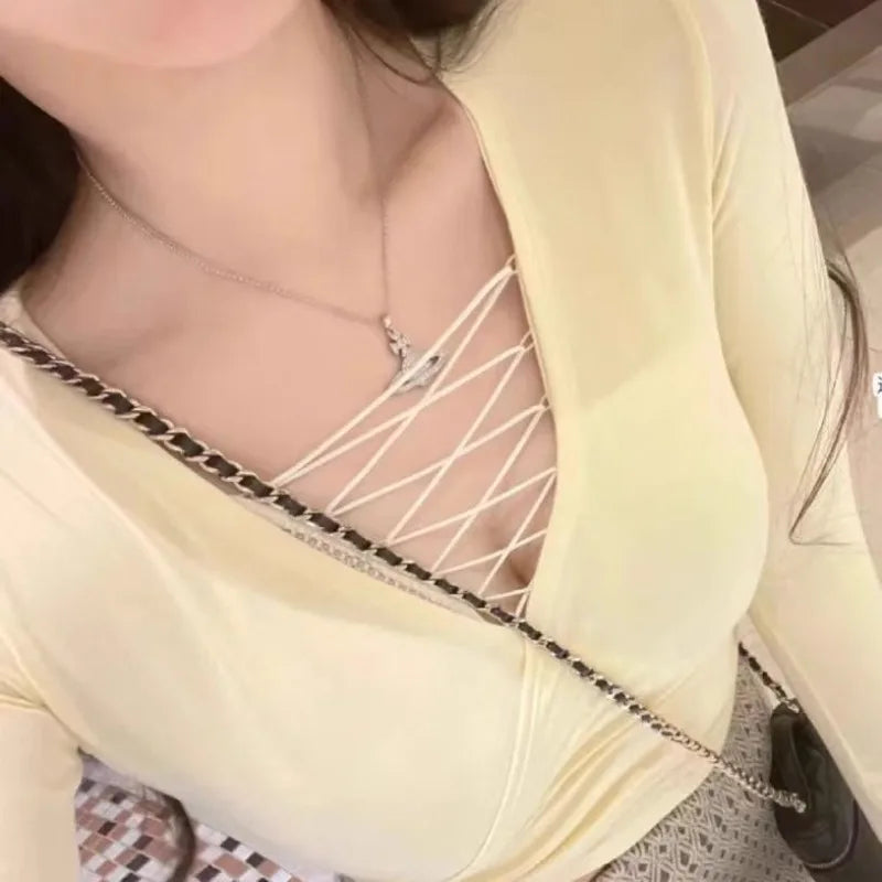 French Lace Bralette Set Small Bust Women Soft Wire Support Sexy Pure Hollow Out Lace Up Comfort T-Shirt Bra Everyday MOYISU AB