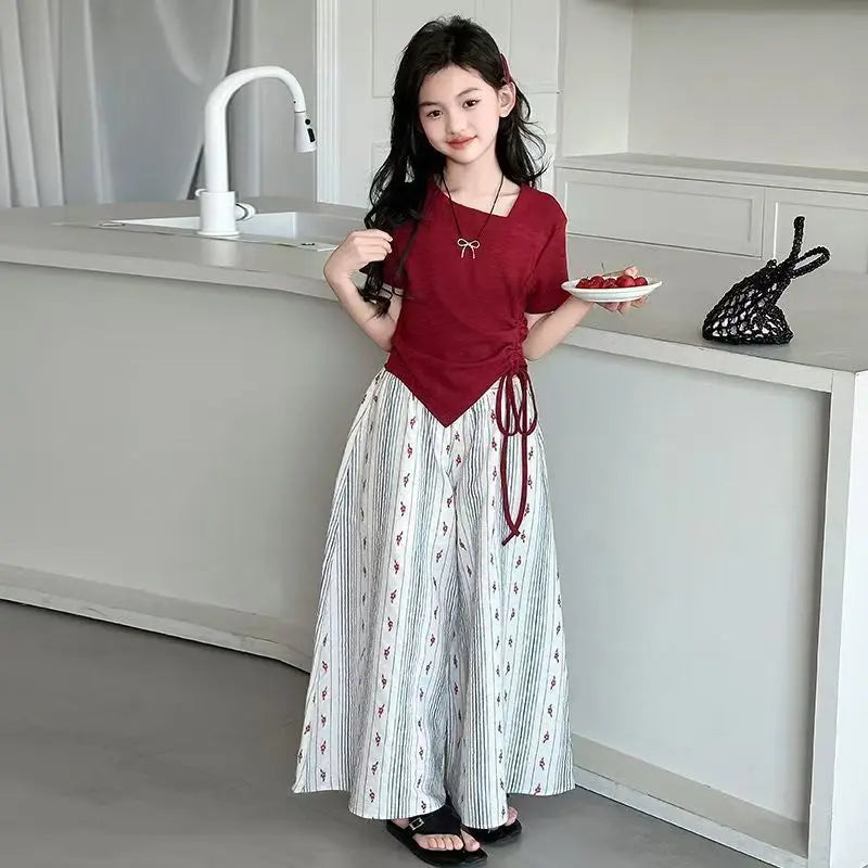 Children Clothes From 7 To 14 Years Children's Clothing Girl Setup 2025 Top Set Girls Party 12 Year Old Teens Sets for Children