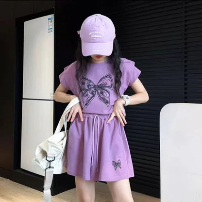 Girls' Summer Clothes Wear Children's Clothing Girl Setup Toddler Kids Sets 10 12 Years From 8 Girls' Set Tracksuit Korean 4 7 9