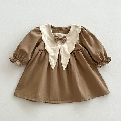 2024 New 0-4Yrs Baby Girl Clothing Short Sleeve Cotton Splicing Kids Princess Dresses Baby Girl Party Dress