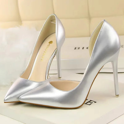 BIGTREE Shoes 2026 Women Pumps Patent Leather High Heels Stiletto Sexy Party Shoes OL Career Women Heels Office Shoes 12 Colors