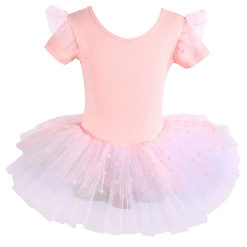 Summer Casual Ballerine Girl Dress Tutu Dance Ballet Children's Clothing Gymnastics Girls Dresses Ballet Leotards Vestidos