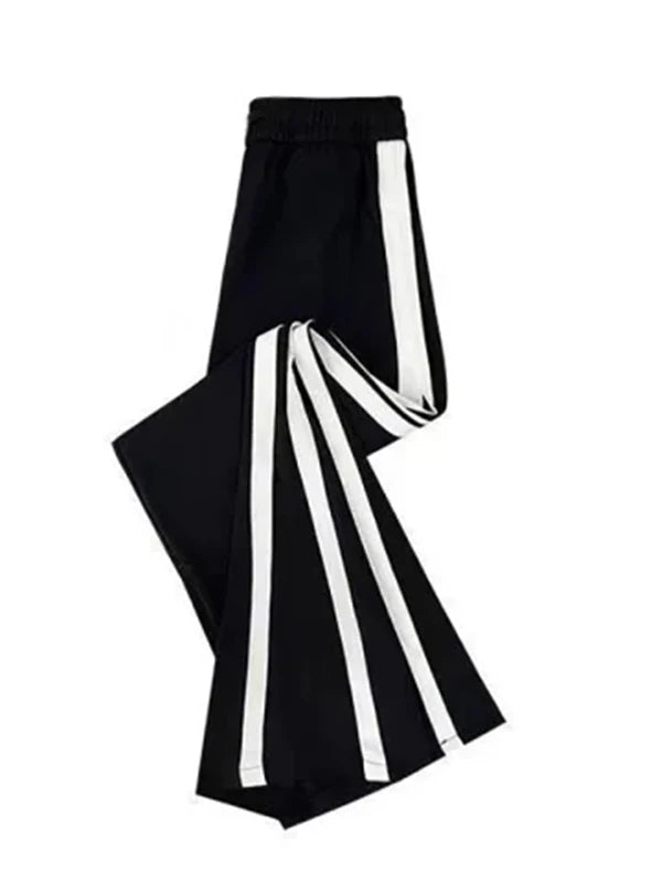 Ice Silk Wide Leg Pants Women Summer Thin High Waist Slimming Drapey Straight Casual Floor Length Trousers