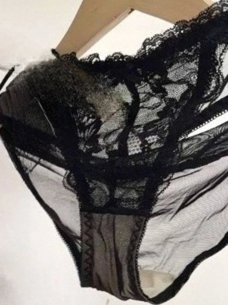 Minimal Romantic Coquette Lace Front Clasp Bra Set Wirefree Ultra Thin Straps Beauty Back Small Bust Create Curvy Lookr MOYISU