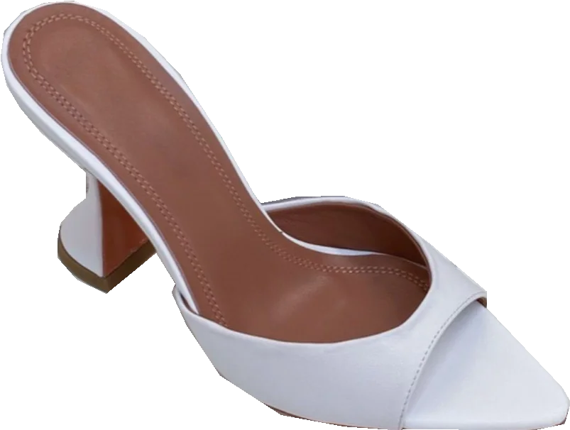 Europe and The United States 2023 Summer New Fish Mouth Shallow Mouth Half Slippers High Heels Women