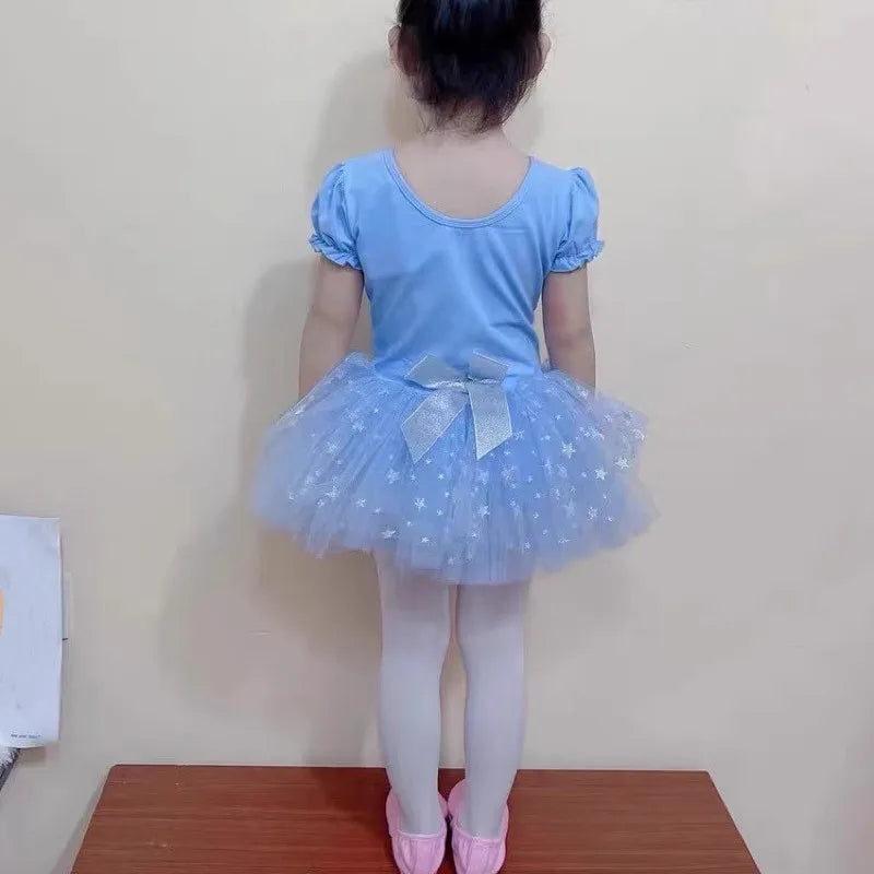 Summer Casual Ballerine Girl Dress Tutu Dance Ballet Children's Clothing Gymnastics Girls Dresses Ballet Leotards Vestidos