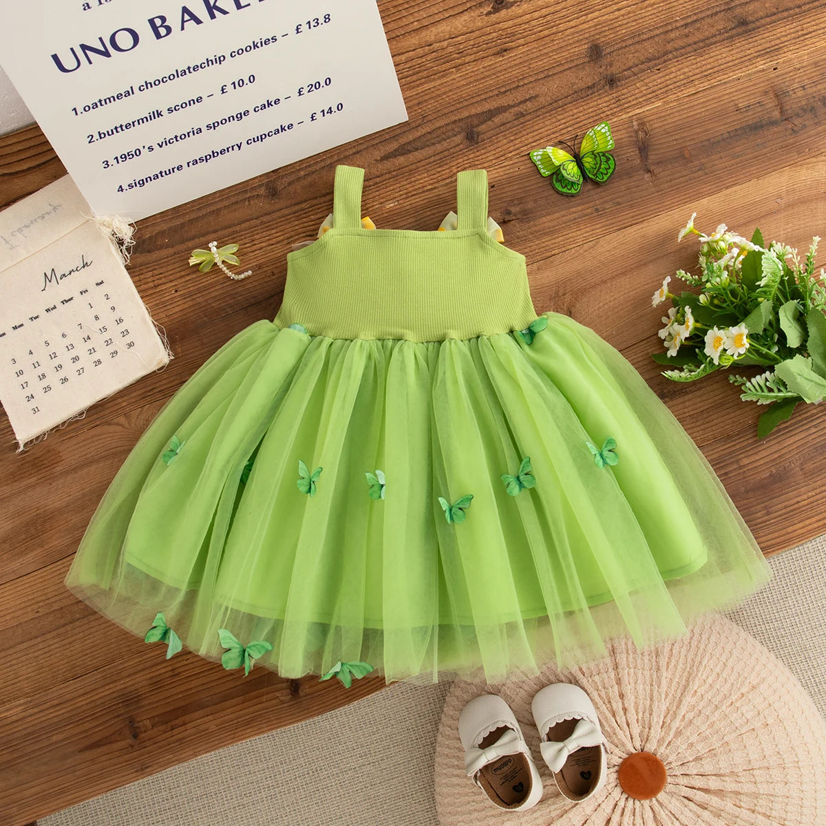 Summer New Baby Clothes Girl Floral Patterns And Bows Halter Puffy Girl Kid's Dress Cute Casual Baby Gir Princess Dresses
