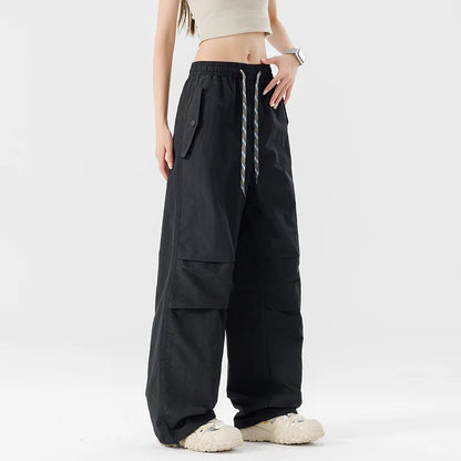 Waterproof Hiking Trousers Women Spring Autumn Elastic Waist Trouser Adjustable Trouser Legs Windproof Pant Outdoor Camping Pant