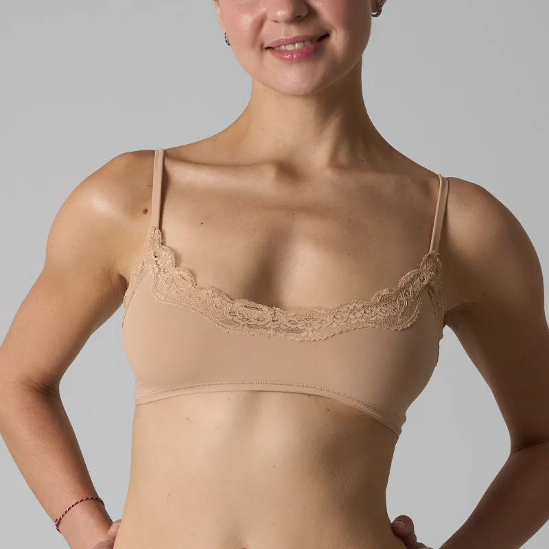 Solid Lace Thin Underwear Sets Women Slim Lift Comfortable Minimalist Without Steel Ring Bra Suit Sweet Y2K Sport Bras and Panty