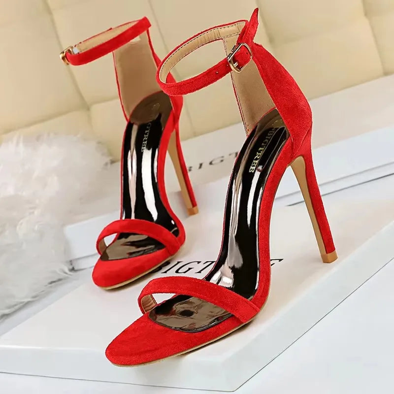 BIGTREE Shoes Summer Women Sandals Sexy Stiletto Heels Sandals Ladies Shoes High Heels 2026 New Heeled Sandals Lady Sandals