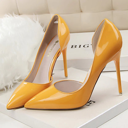 BIGTREE Shoes 2026 Women Pumps Patent Leather High Heels Stiletto Sexy Party Shoes OL Career Women Heels Office Shoes 12 Colors