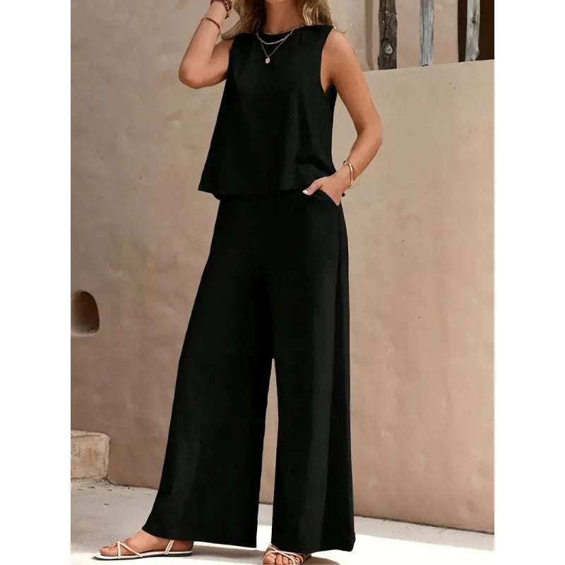 Casual Ladies Set 2 Pieces Set for Woman New Matching Sets of Women Two Piece Outfits Woman Clothes Clothing Female Women's Suit