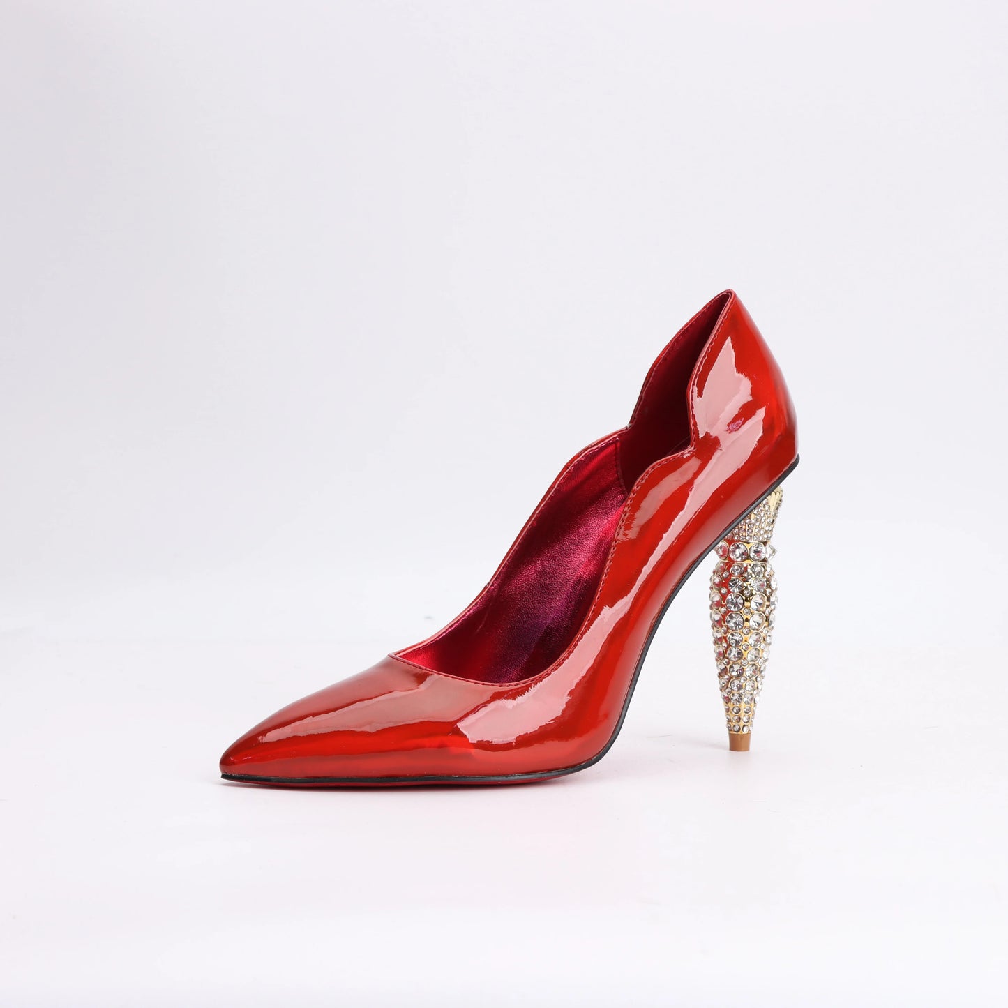 luxury Red Bottom Black Pointed toe Heels for Women Shoes 2024 Elegant and Classy Designer Slingback Heels High Quality big Size