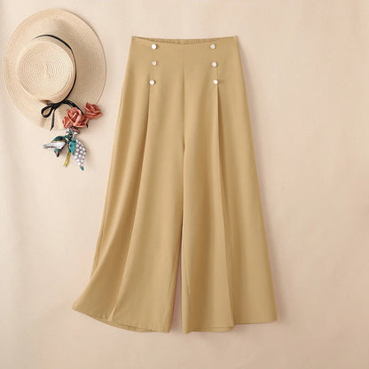 ZANZEA Summer Women High Waist Officewear Pants Stylish Pleated Trousers Elegant Casual Solid Loose Wide Leg Pantalon Streetwear
