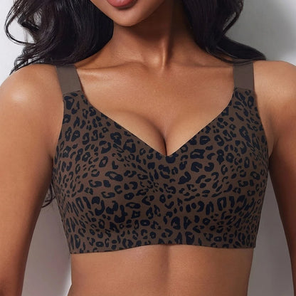 Jelly Bras For Women Plus Size Minimizer Soft Wireless Push Up Bra Full Coverage Supportive Bralette Hide Back Fat T Shirt Bras