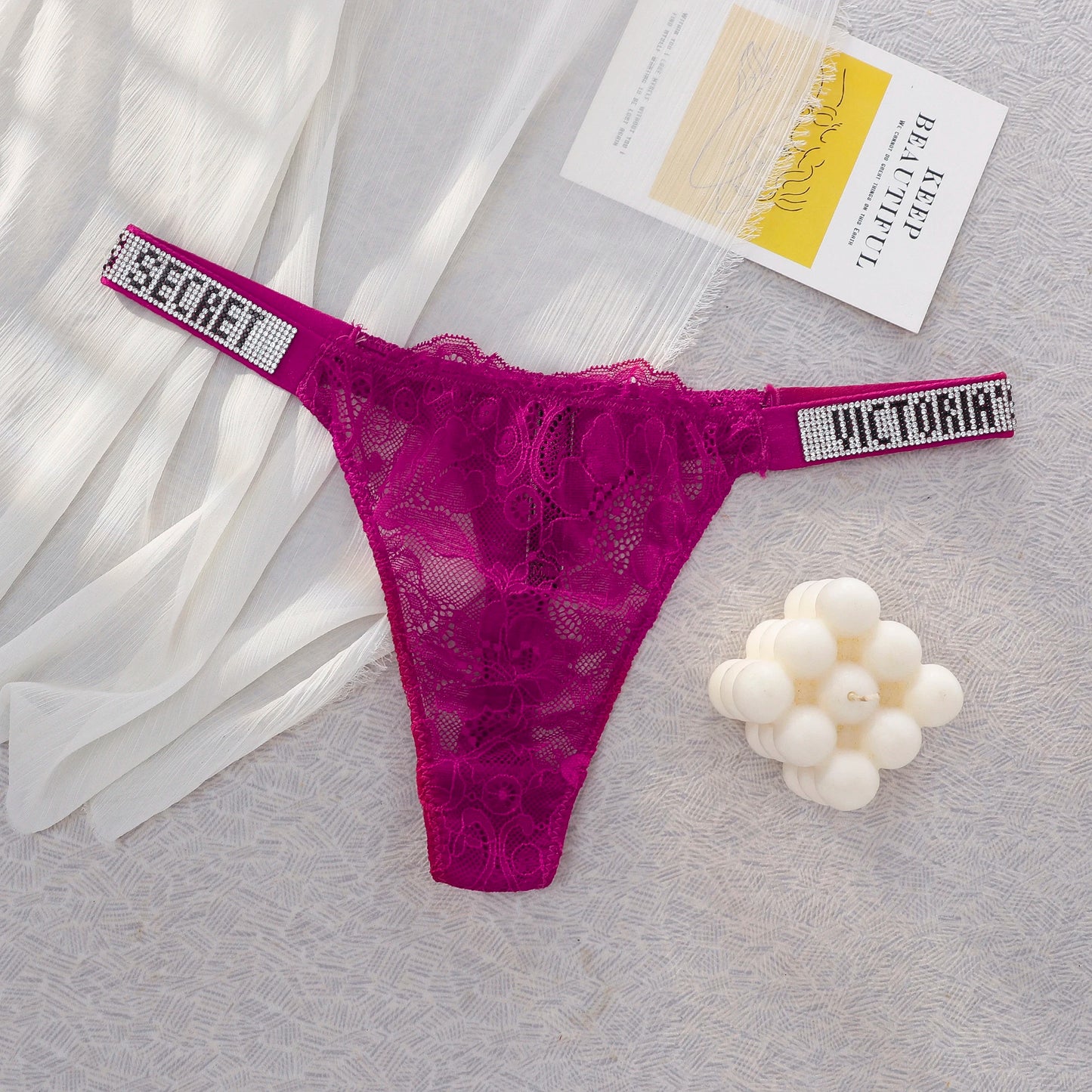 VS Sexy Panties Lingerie Victoria Secret Seamless Lace Thongs For Women Comfortable Breathable High Waist Underwear