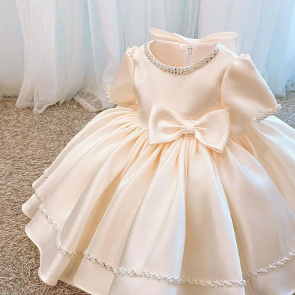 Girls New Flower Girl Wedding Dress-Year-Old Baby Birthday Party Vestidos Princess Dress