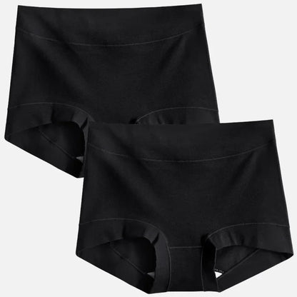 2pcs Women Cotton Panties High-Rise Plus Size M-4XL Female Underwear Boxers Shorts Comfort Underpants Sexy Intimates Lingerie