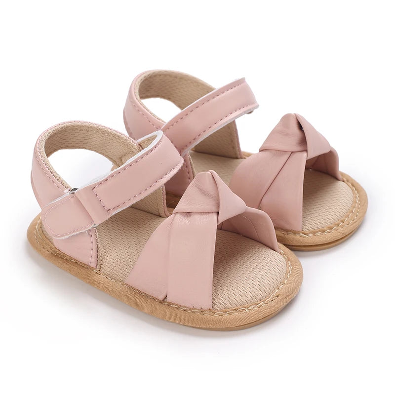 Summer 0-18M Baby Cute Open Toed Pre School Summer Sandals Princess Casual Soft Rubber Bottom Non Slip Single Shoes Women