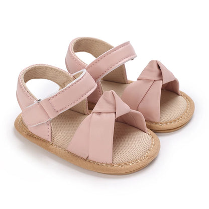 Summer 0-18M Baby Cute Open Toed Pre School Summer Sandals Princess Casual Soft Rubber Bottom Non Slip Single Shoes Women