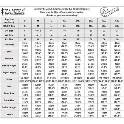 ZANZEA Women Striped 2 Piece Matching Pant Sets Layered Ruffles Lace Trim Short Blouses & Wide Leg Pants Suits Casual Outfits