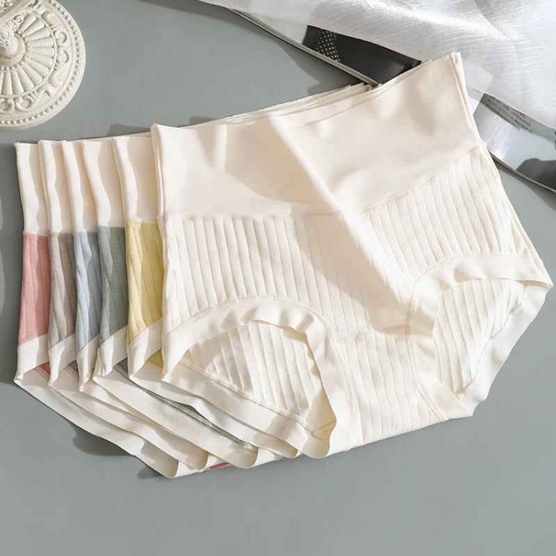 Seamless Panties Women Cotton Briefs Female High Waist Panties for Women Invisible Ice Silk Underpants Plus Size Lingerie
