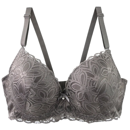 2025 New Sexy Padded Push Up Bras 36/80 38/85 40/90 42/95 44/100 46/105 48/110 CDE Cup Underwear For Women Plus Size Lingerie