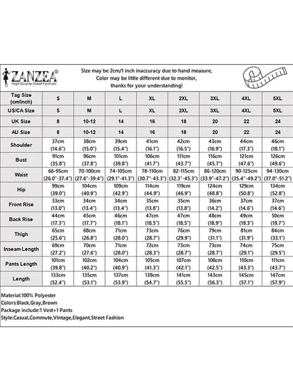 ZANZEA Street Fashion Women's Pant Sets Sleeveless Long Tops and Wide Leg Pants 2PCS Outfits 2025 Summer Commute Solid Suits