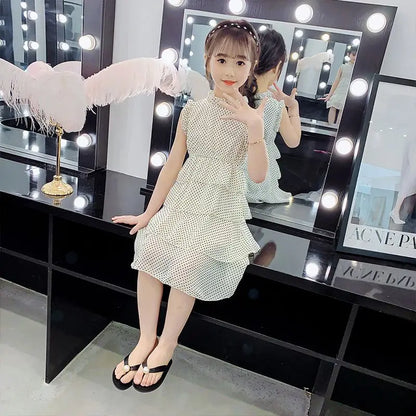 Princess Dress Chiffon Beautiful Dresses Children's Elegant Clothes for Girls 10 To 12 Years Summer Girl Suit Girl's Frocks 2025