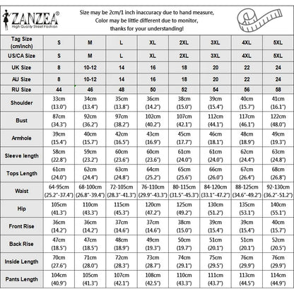 ZANZEA Women Elegant 2 Piece Matching Sets Long Sleeve Wrapped Blouses & Wide Leg Pants 2pcs Suits Casual OL Commute Outfits