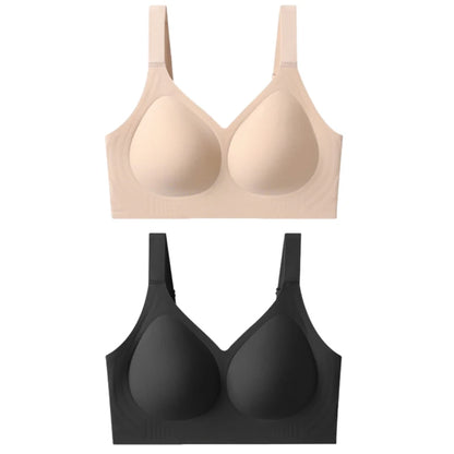 FallSweet Women Push-Up Seamless Bra Plus Size Wireless Bralette Adjust Straps Full Cup Breathable Lingerie Intimates Underwear