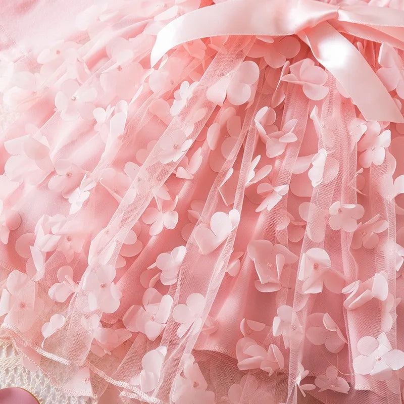 K-Pop Hunters Zoey Mira Rumi Girl Dress 3D Butterfly Casual Dresses Kids Princess Dress Long Sleeve Baby Girls Clothes 2-6Y