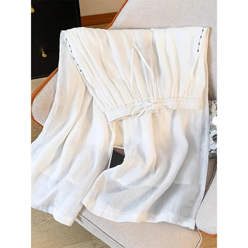 Plus Size Women's Casual Comfortable Women's Clothing Loose Cotton Linen Office Lady Fashion New Arrival Trendy