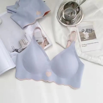 BH Bralette Top Women's Underwear No Steel Ring Pure Desire Comfortable Upper Support Sling Adjustable Beauty Back Bra for Women