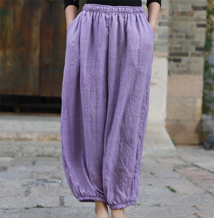 Pakistani Salwar Kameez Cotton Wide Leg Pants Light Green Mid Waist Trousers Elastic Waist Loose Pants Blue Harem Pants for