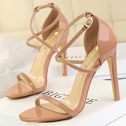 BIGTREE Shoes Buckle Strap High Heels 2026 New Women Heels Sandals Stiletto 11cm Sexy Heels Party Shoes Women Pumps Ladies Shoes