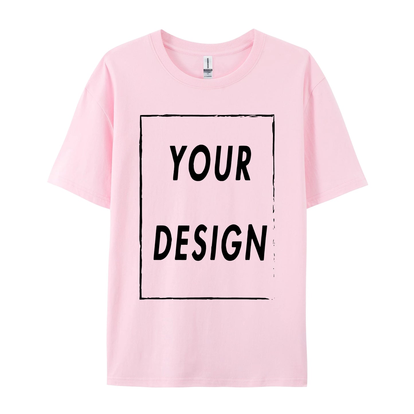 180g Custom Women Men Customised Printed 100% Cotton Short Sleeve Your Logo Photo Brand Text Tee Personalize Graphic Clothing
