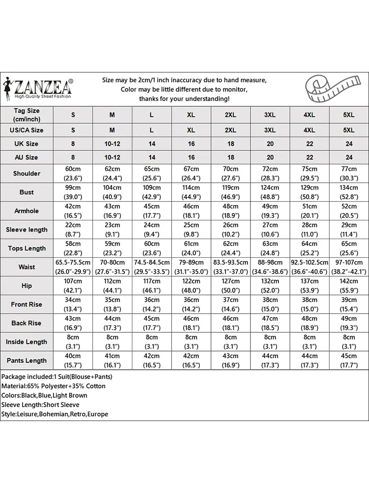 ZANZEA 2025 Vintage Short Sleeve Plaid Checked Blouses Short Sets Summer 2PCS Women Matching Sets Casual Outfits Loose Tracksuit