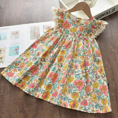 Girl Dress New New Summer Cotton Children Clothing Sleeveless Toddler Princess Kids Dresses for Girls Clothes Embroidery Dress