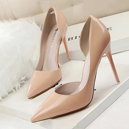 BIGTREE Shoes Patent Leather Heels 2026 Fashion Woman Pumps Stiletto Women Shoes Sexy Party Shoes Women High Heels 12 Colour