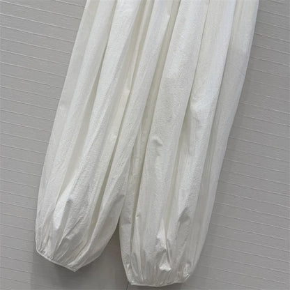 Women's pants New elastic waistband drawstring straight leg pants for autumn 2026 100% pure cotton ankle pants y2k casual pants