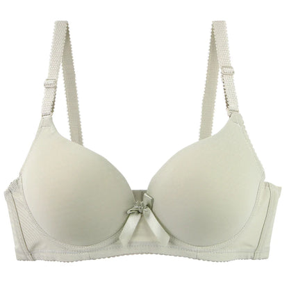 2025 New Sexy Plus Size Bras Bow Sweat Absorption Underwear For Women Solid Smooth Seamless Breathable ABC Cup Lingerie