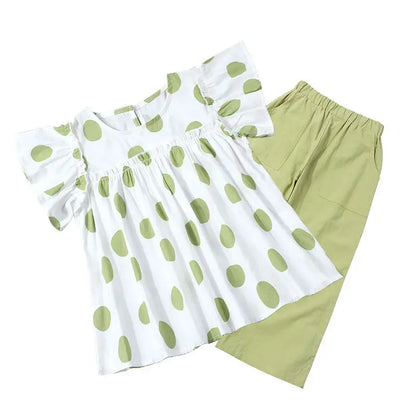 Children's Clothing 7 To 12 Years Child Summer Set 4 Girl Clothes Sets Kids Girls Teenagers T-shirt 10 Old Top Bottom 8 14 Year