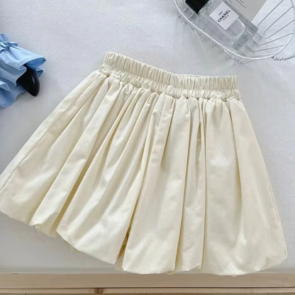 Summer New Flying Sleeve T-shirt Tops + Shorts Two Piece Set Casual 3D Flower Patchwork Girl Clothes Pleated Sweet Kids Wear