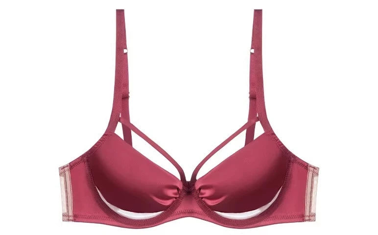 섹시 Push Up Bra Victoria Style - Wireless Slimming Lingerie Large Breasts, French Thin Tapered Bralette Anti Sag T-Shirt Bra