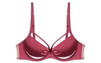 섹시 Push Up Bra Victoria Style - Wireless Slimming Lingerie Large Breasts, French Thin Tapered Bralette Anti Sag T-Shirt Bra