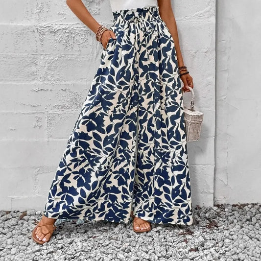 New Style Skirt Waist-length Culottes Women's Summer Long Draped with Large Hem Pants