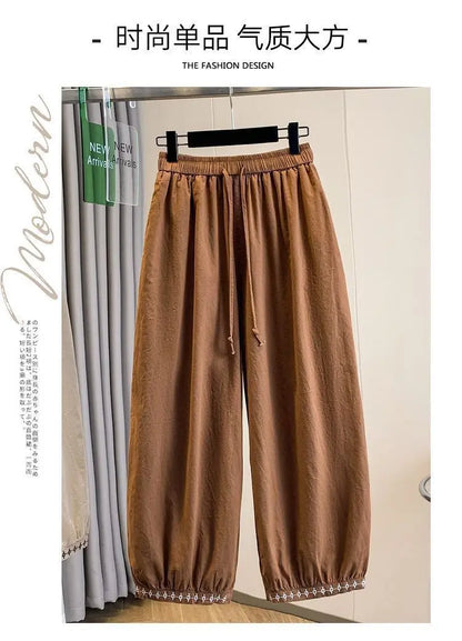 Plus Size Women's Casual Breathable Women's Clothing Loose Cotton Linen Office Lady Fashion New Arrival Trendy